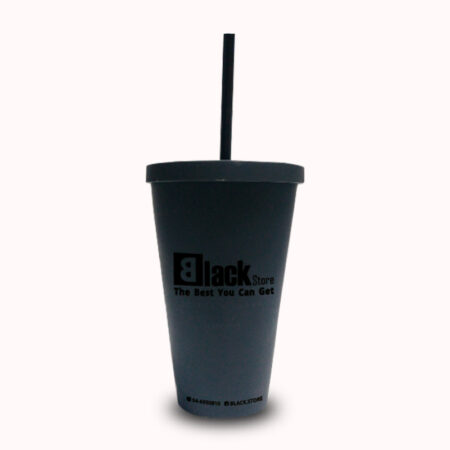 כוס גומי ממותג - צבע שחור