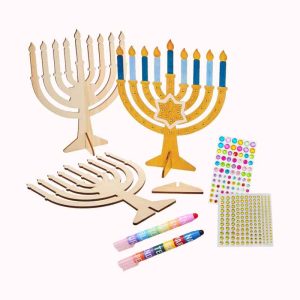 חנוכיה ליצירה ערכת יצירה לילדים 1