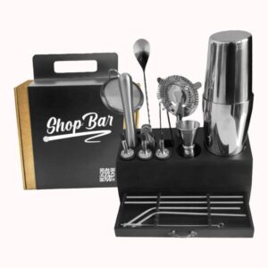 סט 17 אביזרי בר כולל כוס טיקי-כסף 1