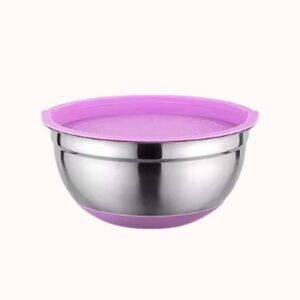 קערת ערבוב סגול נירוסטה 22 ס"מ 1