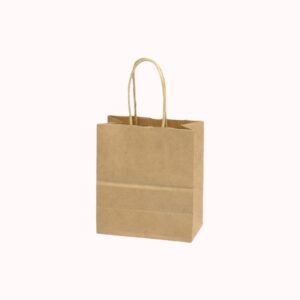 שקית נייר קראפט חומה &ndash; 50 יח 13/7/14.5 1