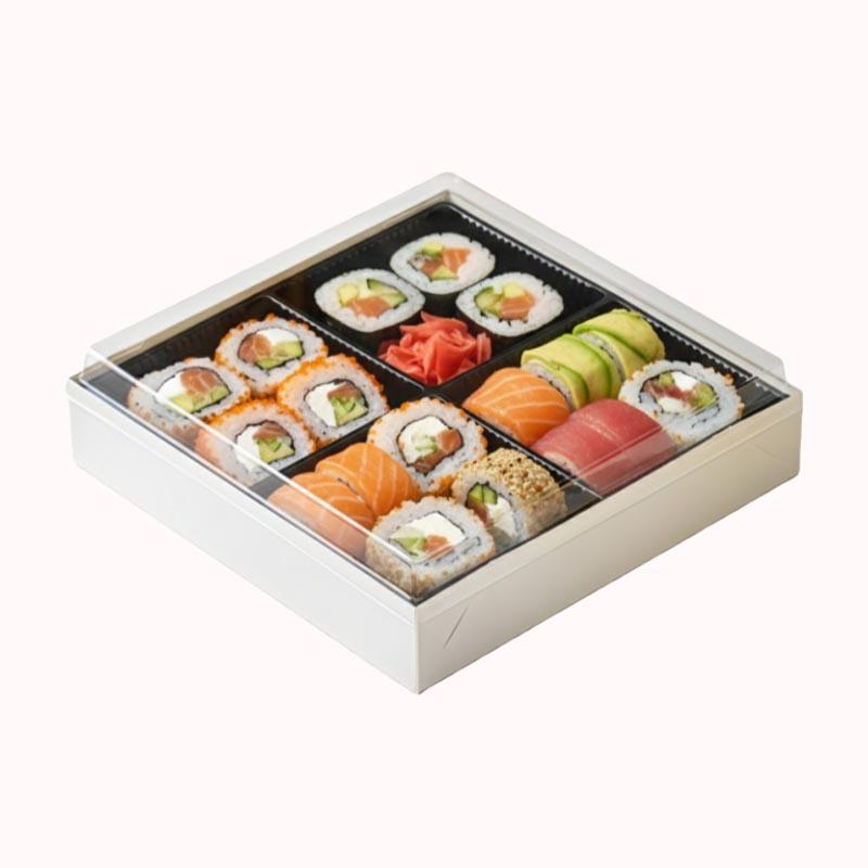 יחידות 10 קופסת בנטו 24 סמ עם 4 חלקים 1