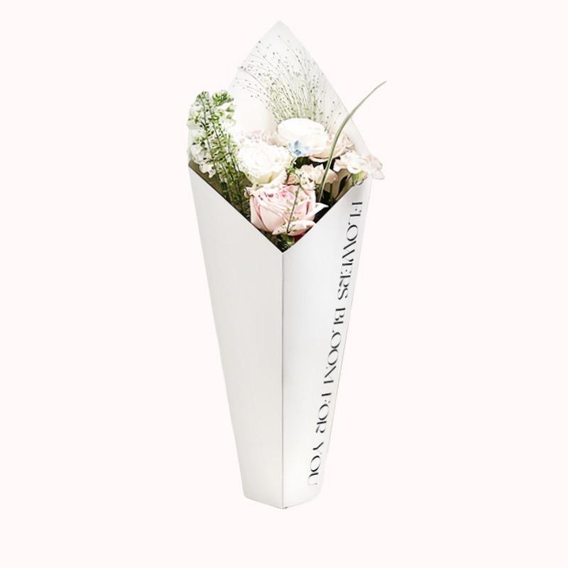 יחידות 10 עטיפת זר קונוס - לבן 1