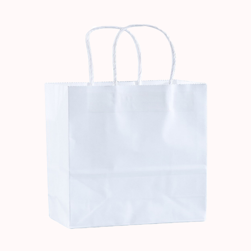 שקיות נייר קראפט &ndash; 50 יח לבן 28/15/28 1