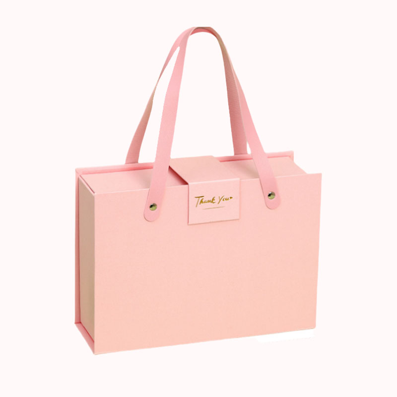 מארז מתנה תיק מותג יוקרתי - ורוד 22/29/10 1