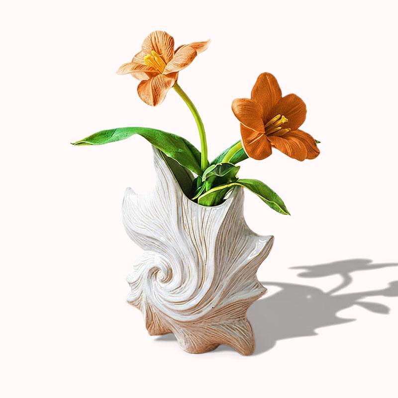 אגרטל פורצלן בצורת חילזון ים 1