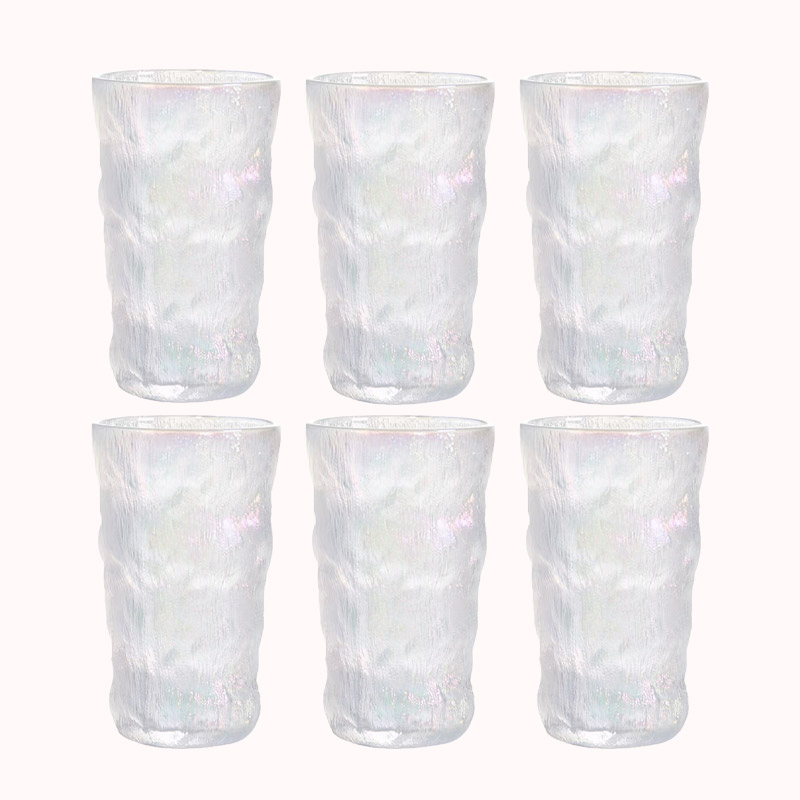 כוס זכוכית משופעת ריינבו - 400 מל 6 יח 1