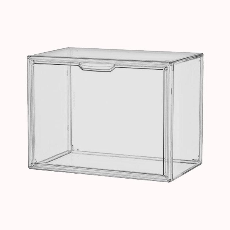 קופסת תצוגה אקרילית משתלבת - אפור שקוף 1