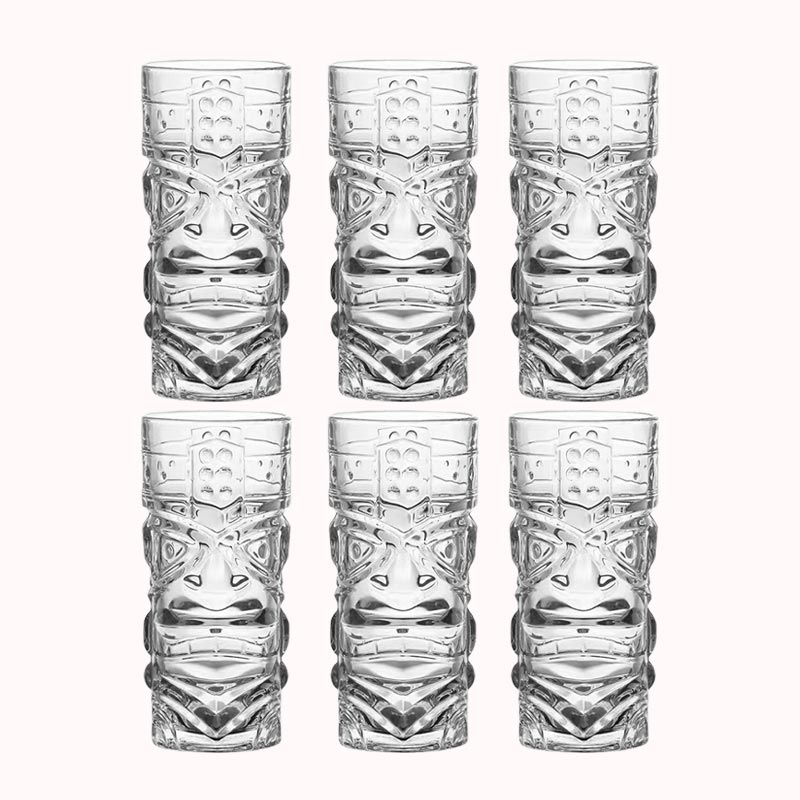 סט כוסות טיקי זכוכית 6 יח 1