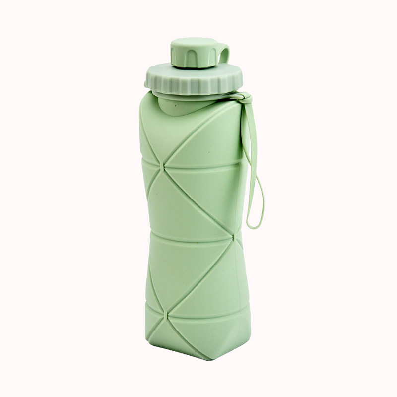 בקבוק סיליקון גמיש מתקפל - ירוק 1