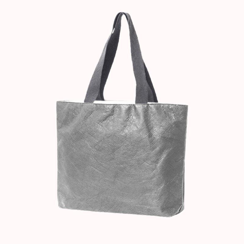 תיק דמוי עור -אפור 5יחידות 1