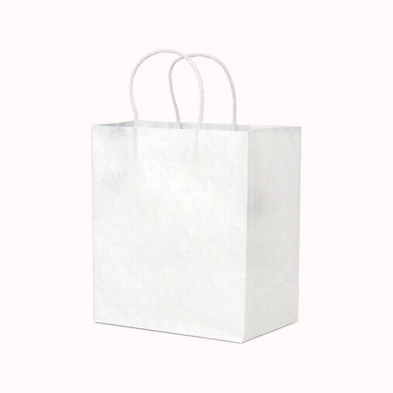 שקיות נייר קראפט &ndash; 50 יח לבן 24/17/28 1