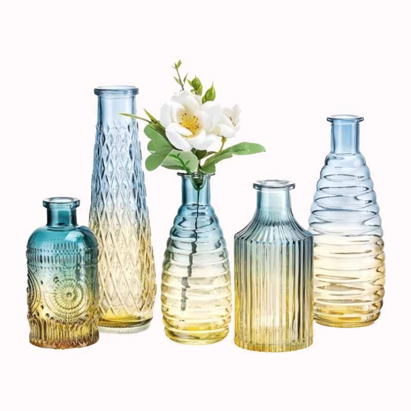 סט 5 אגרטלי זכוכית דקורטיביים בעיצוב רטרו 1