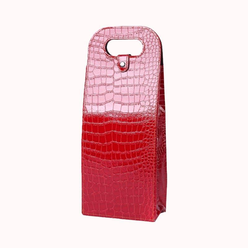 מארז עור קשיח לזוג בקבוקי יין אדום &ndash; 5 יח' 1