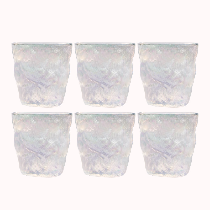 כוס זכוכית משופעת ריינבו - 300 מל 6 יח 1