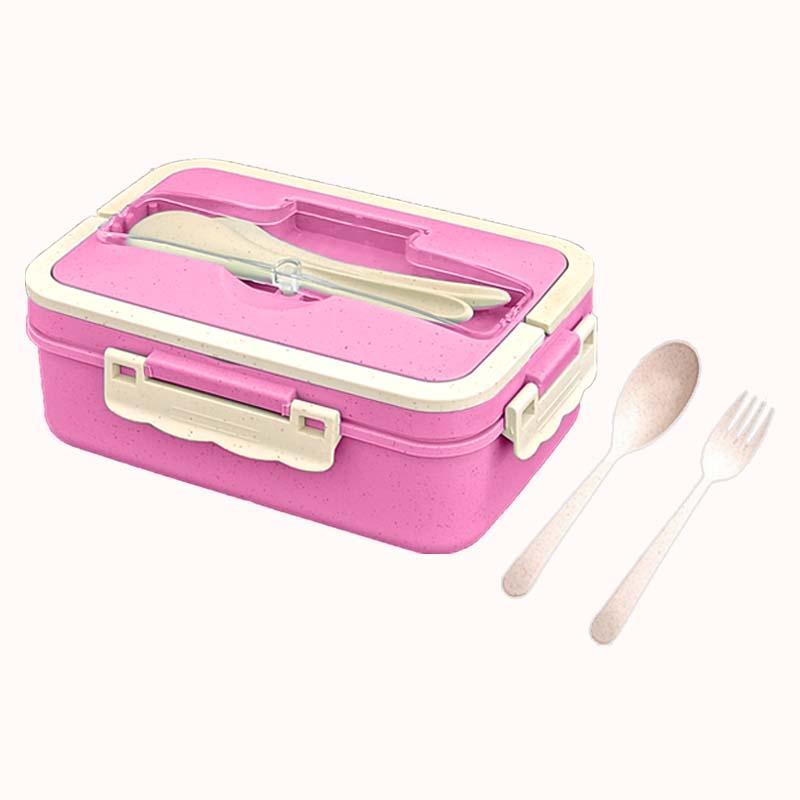 קופסת אוכל ידידותית לסביבה &ndash; ורוד 1