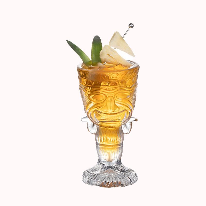 כוס טיקי שבט אפריקאי זכוכית 1