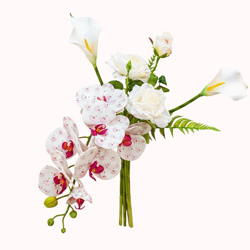 פרחים דקורטיביים במראה טבעי- סחלב פלנופסיס וקאלה 1