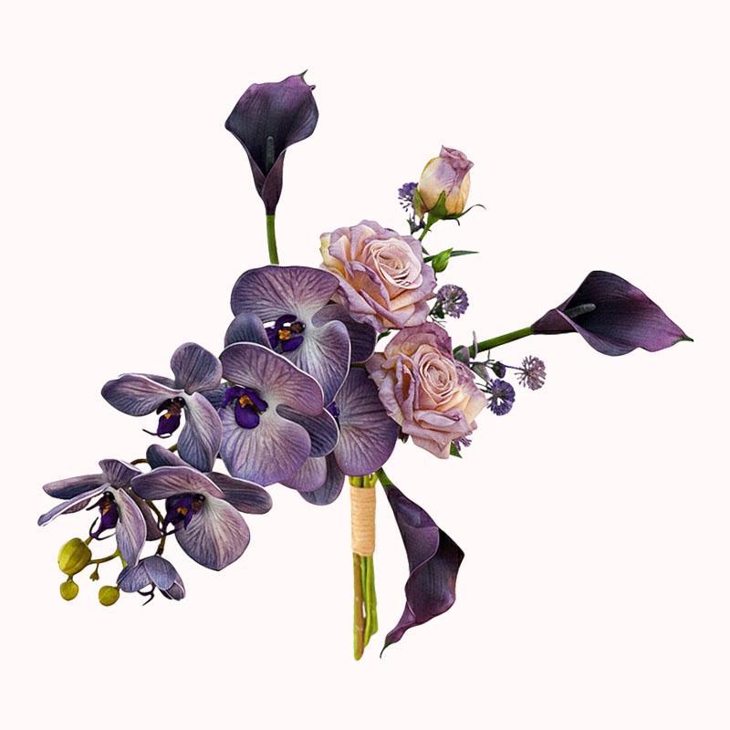 פרחים דקורטיביים במראה טבעי - סחלב פלנופסיס וקאלה 1