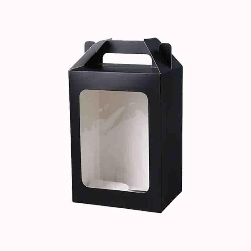 קופסת מתנה עם חלון 20/30/16- שחור - 10 יח 1