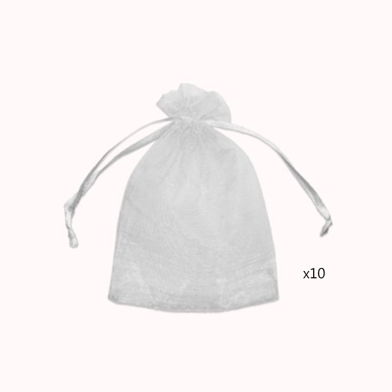 שקיות אורגנזה 10 י"ח11/16 לבן 1