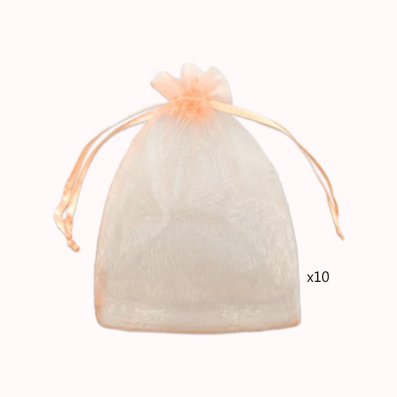 שקיות אורגנזה 10 י"ח 18/13 צבע שמפניה 1