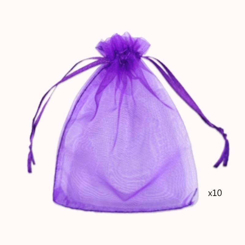 שקיות אורגנזה 10 י"ח 17/23 סגול 1