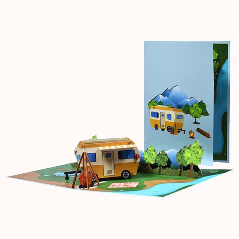 כרטיס ברכה תלת מימד - קרוואנים 1