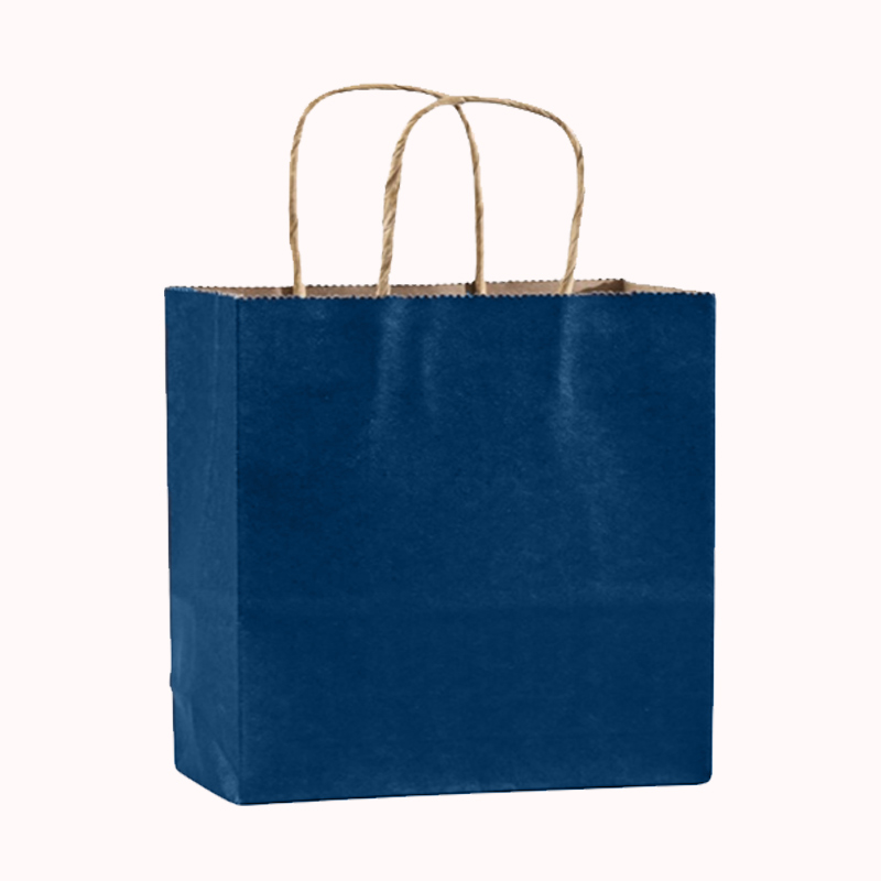 שקיות נייר קראפט &ndash; 50 יח כחול 28/15/28 1