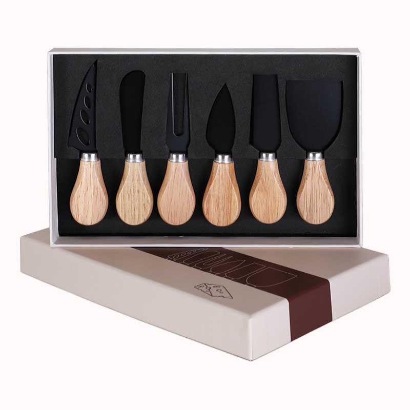 מארז 6 סכיני גבינה-שחור 1