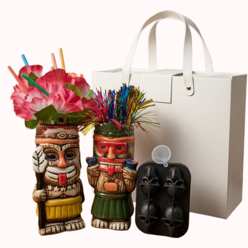 מארז הטיקי המושלם אביזרי קוקטיילים בסגנון הוואי 1