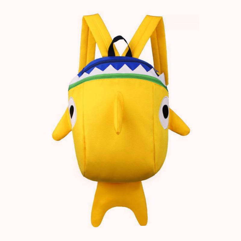 תיק גב כריש - צהוב 25/38/15 1