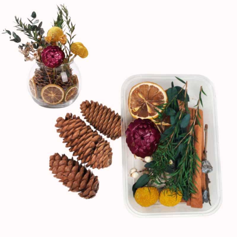 ערכת DIY קרספדיה - הורטנסיה ורודה ופרחים מיובשים 1