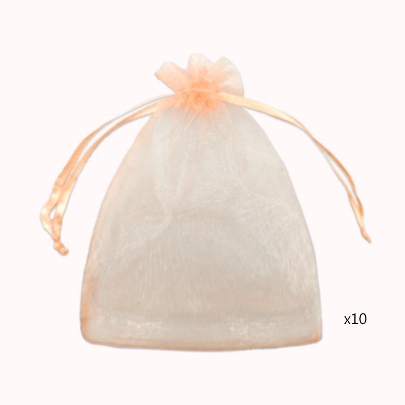 שקיות אורגנזה 10 י"ח 17/23 צבע שמפניה 1